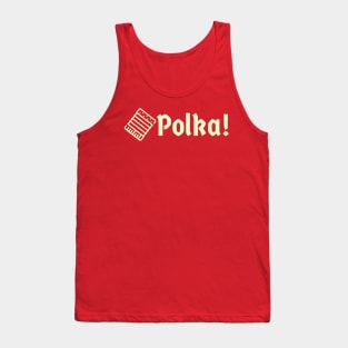 Polka! Accordion Cream Tank Top